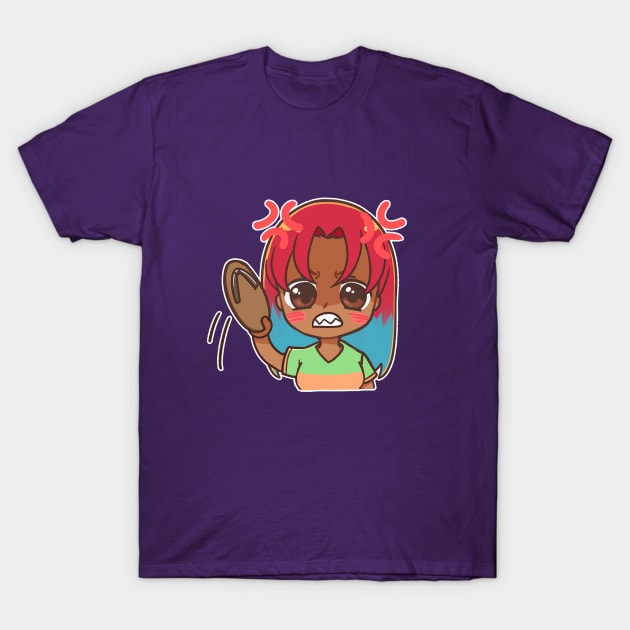 Beware the Chanclas! Nurse Nila Anime Character T-Shirt by zim9